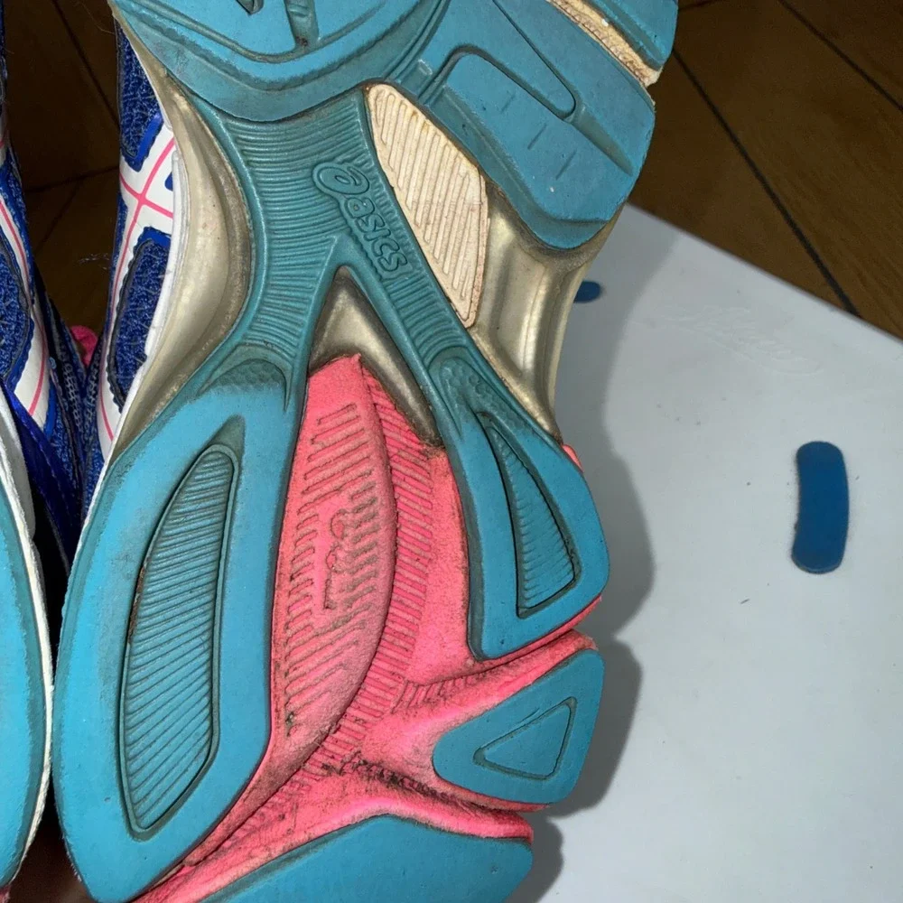 Asics Gel-Exalt Womens Running Shoes Blue Pink Turquoise T379N DuoMax 6.5